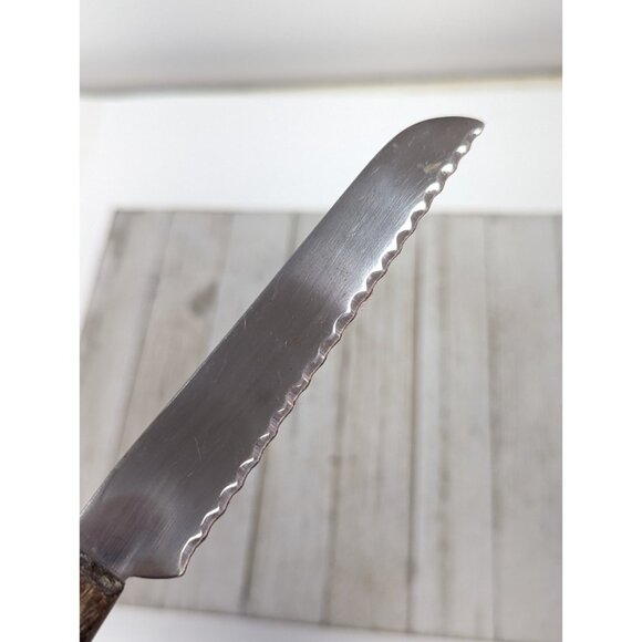 Karlsson Nilsson Eskilstuna Sweden Utility Knife Serrated 5" Blade Stainless - Picture 3 of 12
